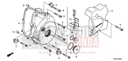PANNEAU CARTER-MOTEUR G. C125AK de 2019
